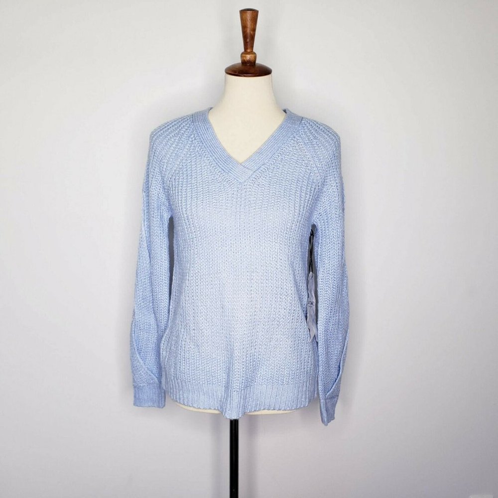 CRAVE FAME by Almost Famous NWT Blue Knit Sweater